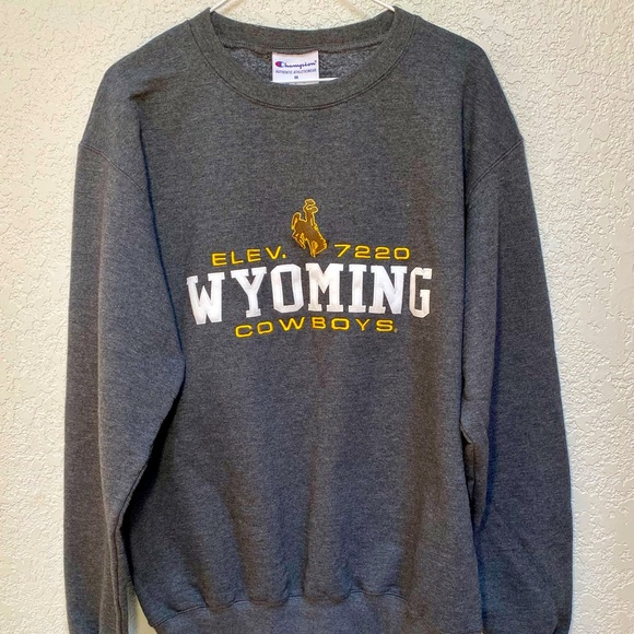 Vintage University of Wyoming Cowboys Crewneck Men’s Medium Pullover Sweatshirt - Picture 1 of 9